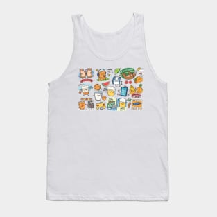 Funny Hand Drawn Doodles For KIDS Tank Top